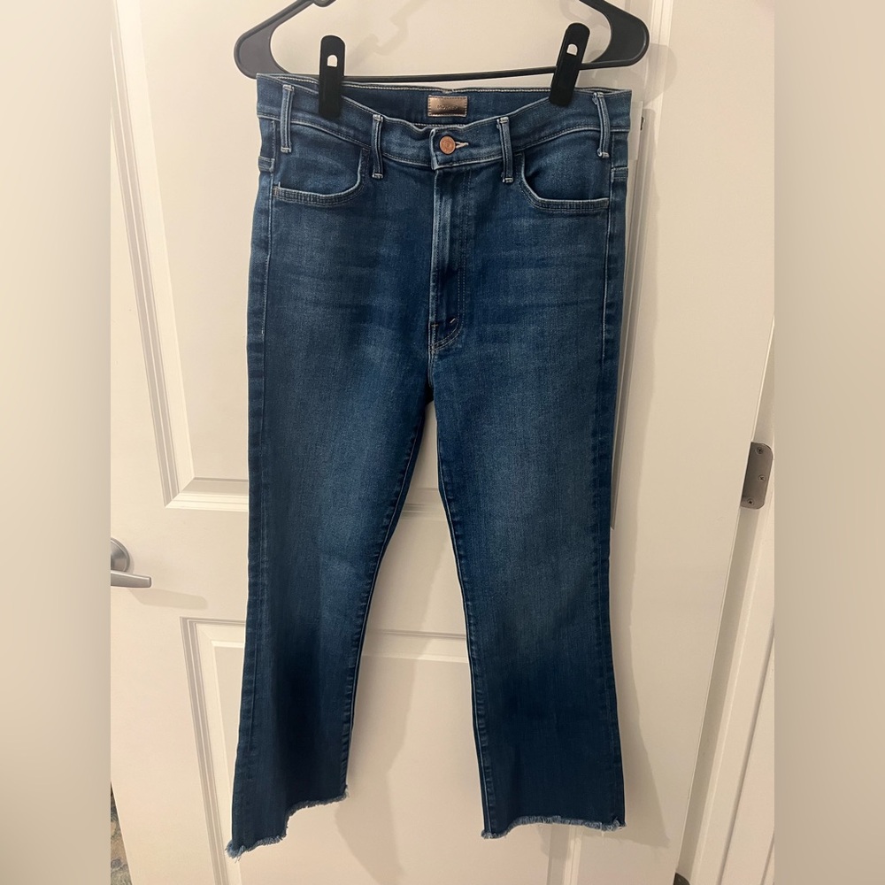Mother Hustler Ankle Fray Jeans - Size 30